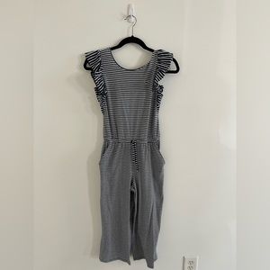 Vineyard Vines dark blue and white striped jumpsuit